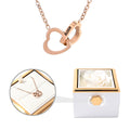 Eternal Rose Gift Box: Custom Engraved Heart Necklace & Preserved Real Rose - Love&Craft