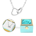 Eternal Rose Gift Box: Custom Engraved Heart Necklace & Preserved Real Rose - Love&Craft