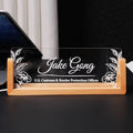 Custom Lighted Desk Name Plate – Personalized Office Gift